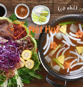 Lẩu bò nhúng dấm cỡ nhỏ